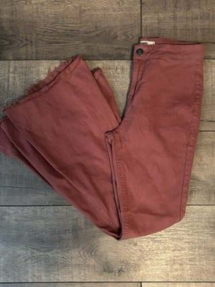 ROCK & ROLL DENIM Bargain Bell Jeans Flare Western Cowgirl Size 28 x 32 Rose